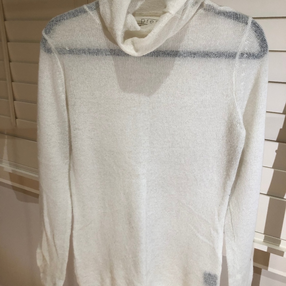 PRESS Cowl Neck Pullover Cream